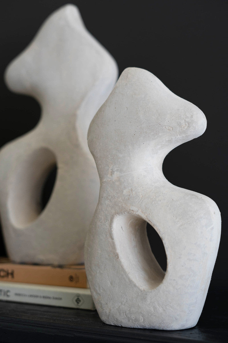Set Of Two Paper Mache Sculptures By Kalalou | Sculptures | Modishstore