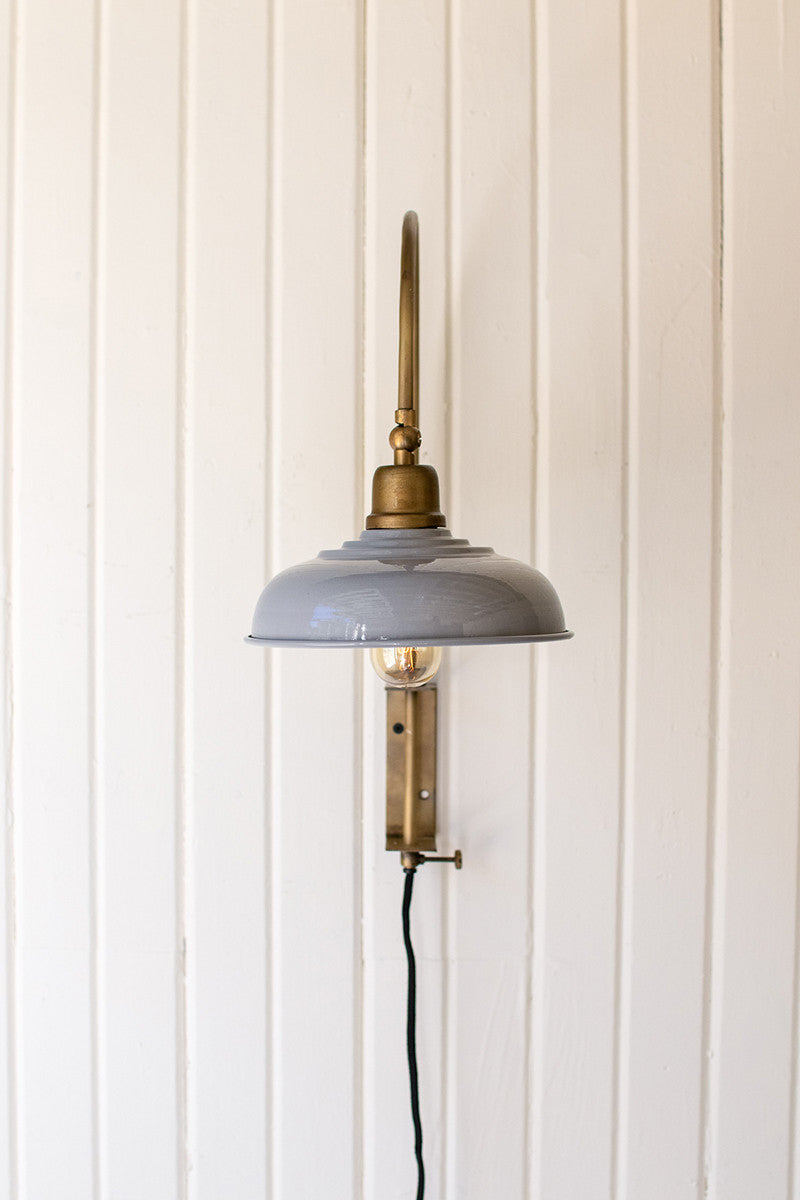 Wall light with grey shade By Kalalou-2