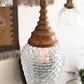 Clear Glass And Mango Wood Pendant Light With Rope By Kalalou-2