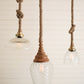 Clear Glass And Mango Wood Pendant Light With Rope By Kalalou | Modishstore | Pendant Lamps