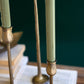 Set Of Three Metal Taper Candle Holders - Antique Brass #1 By Kalalou | Candle Holders | Modishstore - 3