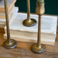 Set Of Three Metal Taper Candle Holders - Antique Brass #1 By Kalalou | Candle Holders | Modishstore - 2