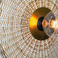 Rattan And Brass Wall Lamp #1 By Kalalou | Wall Lamps | Modishstore - 2