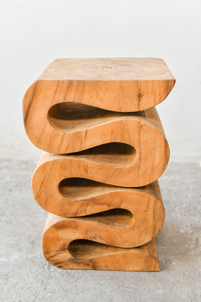 Zigzag Table in Teakwood-4