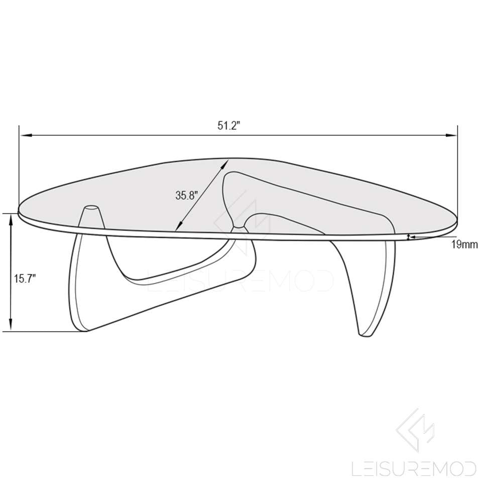 LeisureMod Imperial Triangle Coffee Table | Coffee Tables | Modishstore - 3