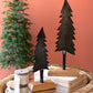 Painted Iron Christmas Trees With Wooden Bases Set Of 2 By Kalalou | Christmas Trees |  Modishstore 