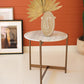 Iron Side Table With Marble Top By Kalalou | Modishstore | Side Tables