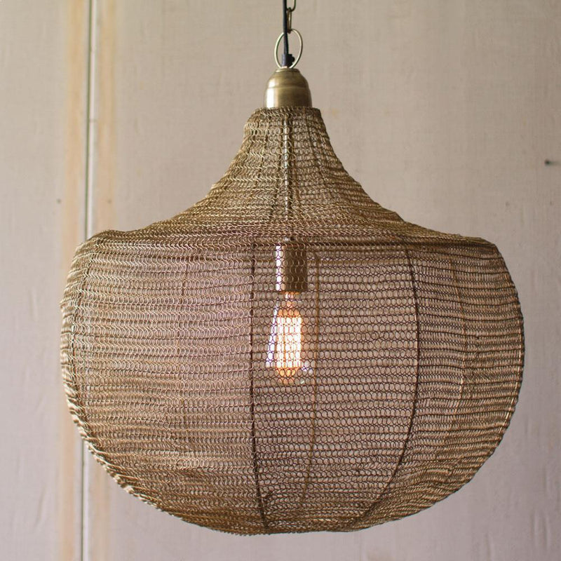 Kalalou Wire Weave Pendant | Modishstore | Pendant Lamps