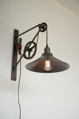 Kalalou Double Pulley Wall Sconce