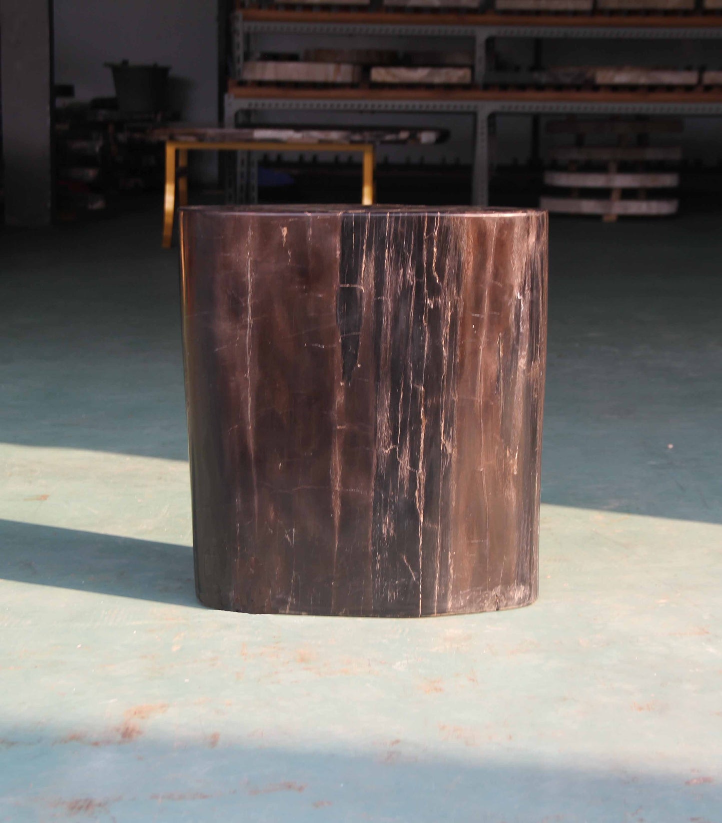 Petrified Wood Stool 16" x 9" x 16"H - PFST6/4-5