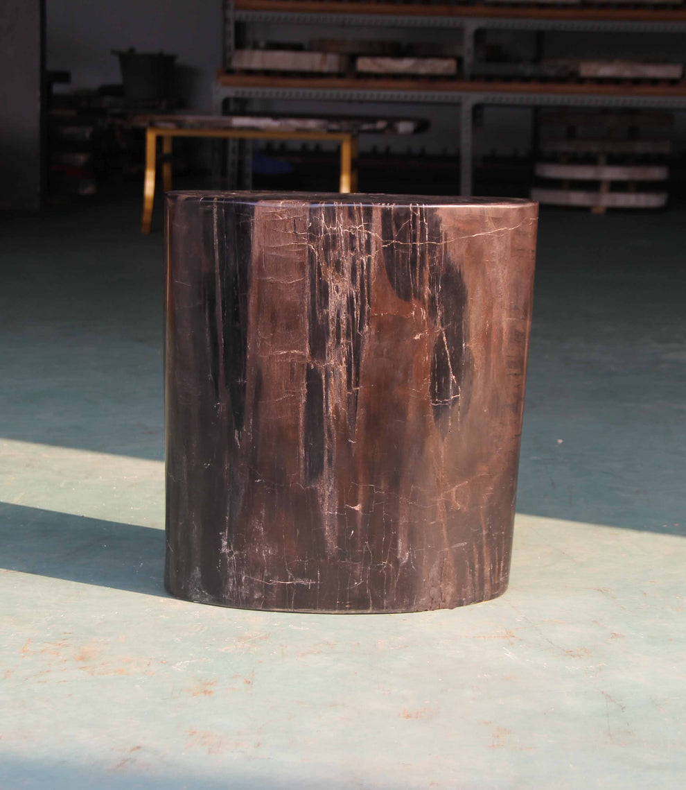 Petrified Wood Stool 16" x 9" x 16"H - PFST6/2-3