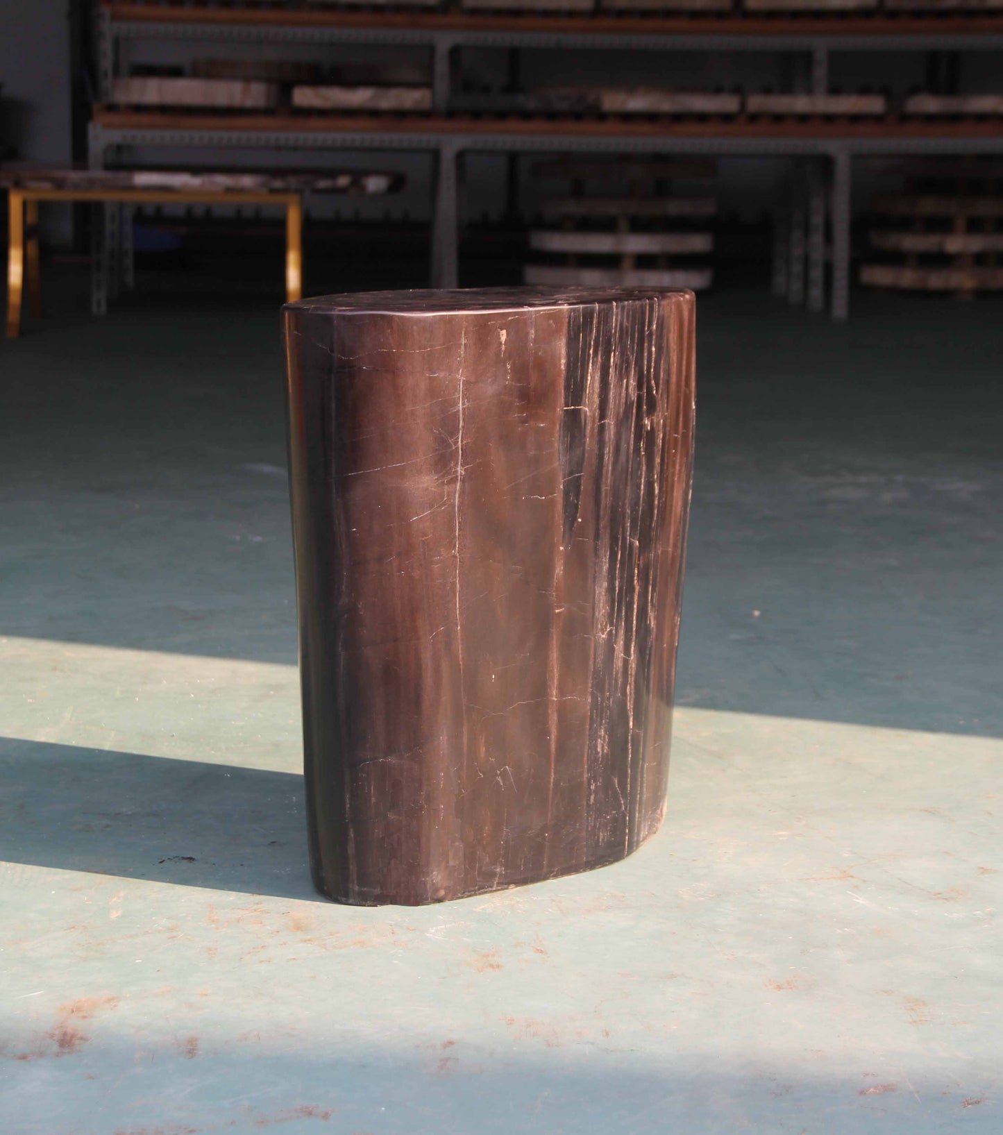 Petrified Wood Stool 16" x 9" x 16"H - PFST6/1-2