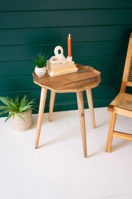 Organic Wooden Accent Table By Kalalou | Accent Tables | Modishstore