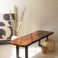 Live Edge Wood And Iron Bench By Kalalou | Stools & Benches | Modishstore