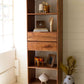 Tall Acacia Wood Cabinet With Two Drawers By Kalalou | Cabinets | Modishstore