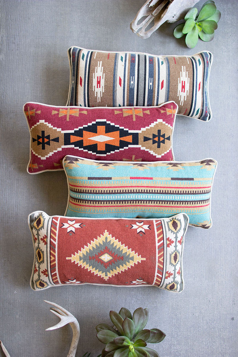 Printed southwest lumbar pillows Set Of 4 By Kalalou-2