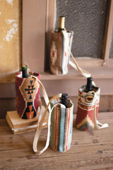 Printed Southwest Wine Bags By Kalalou
