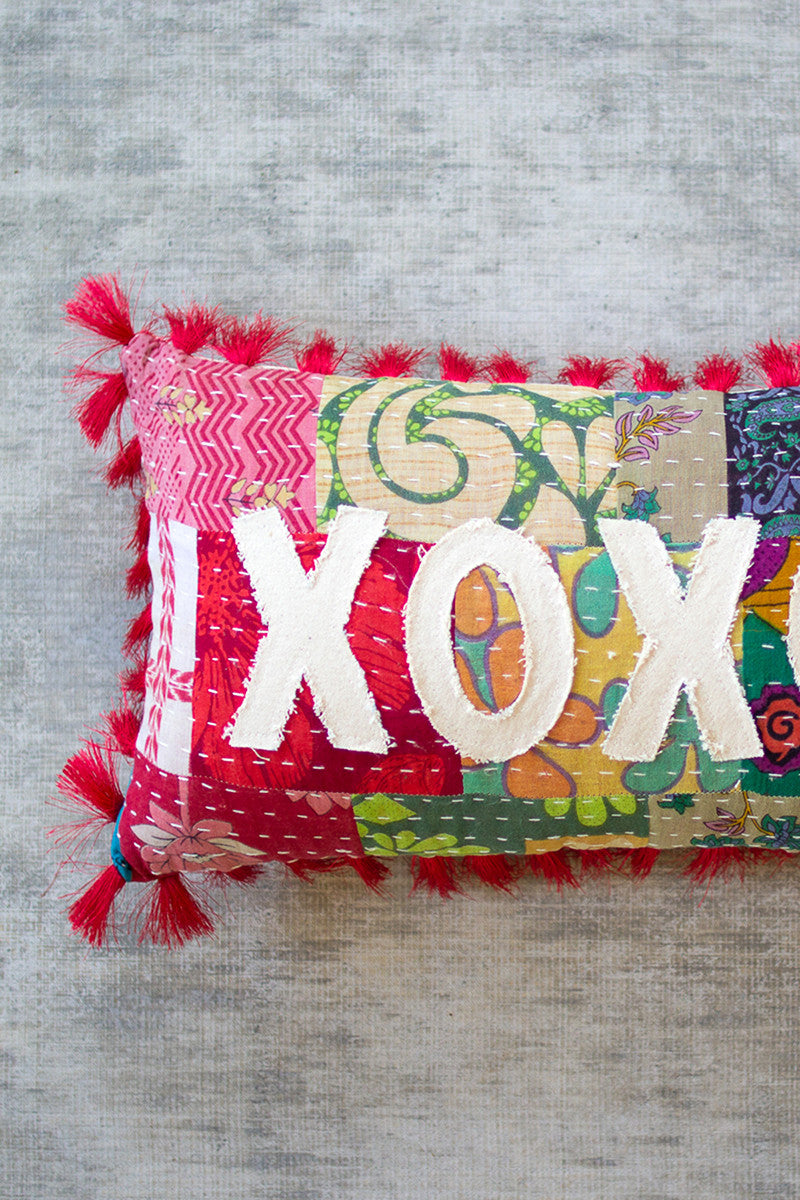 Xoxo Kantha Pillow Set Of 2 By Kalalou-3