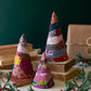 Set Of Three Small Kantha Christmas Topiaries By Kalalou | Christmas Trees | Modishstore