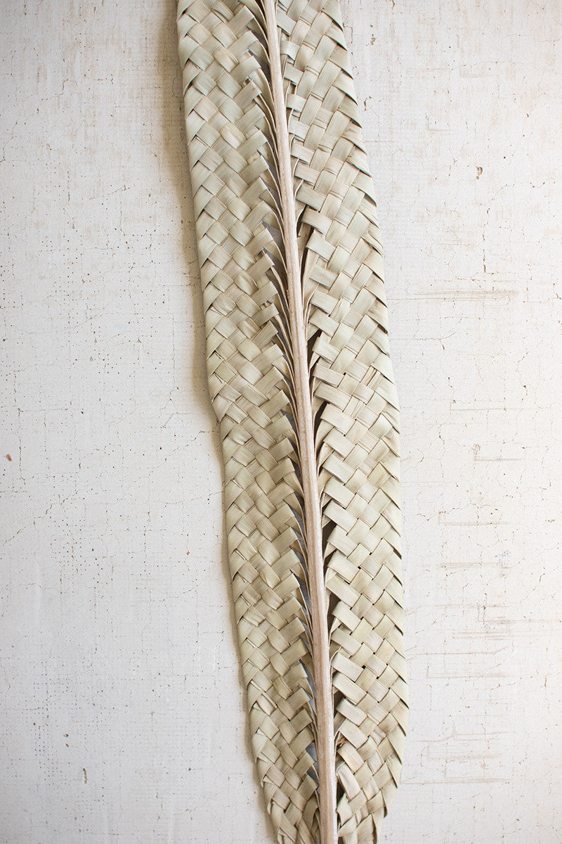 Woven Kejur Leaf- Natural | Botanicals |  Modishstore  - 3