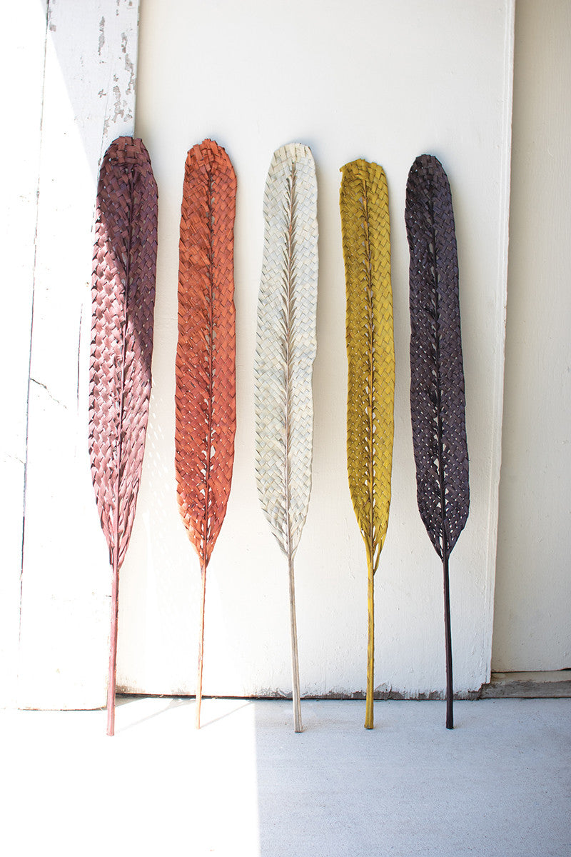 Woven Kejur Leaf- Natural | Botanicals |  Modishstore  - 4