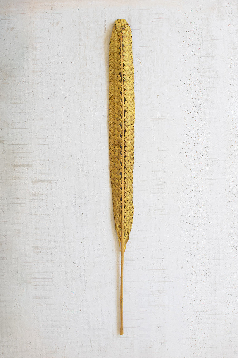Woven Lekur Leaf- Goldenrod | Botanicals |  Modishstore 