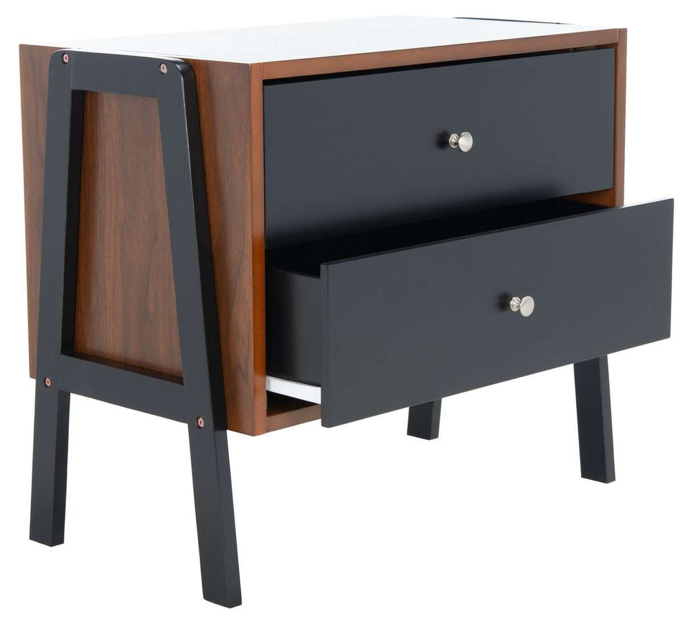 Safavieh Winchester Night Stand - Walnut | Nightstands | Modishstore - 3