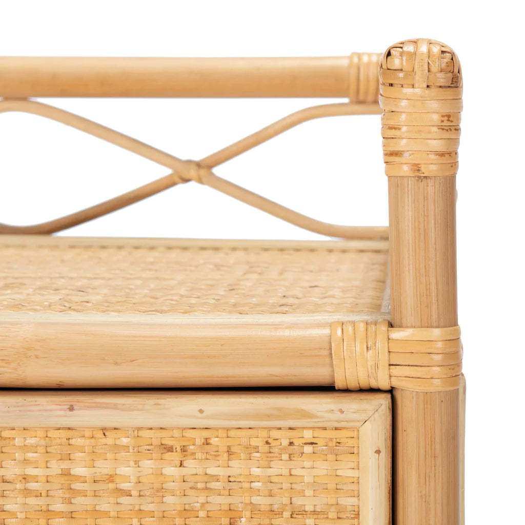 Safavieh Rumi 1 Drawer 1 Shelf Nightstand - White | Nightstands | Modishstore - 2