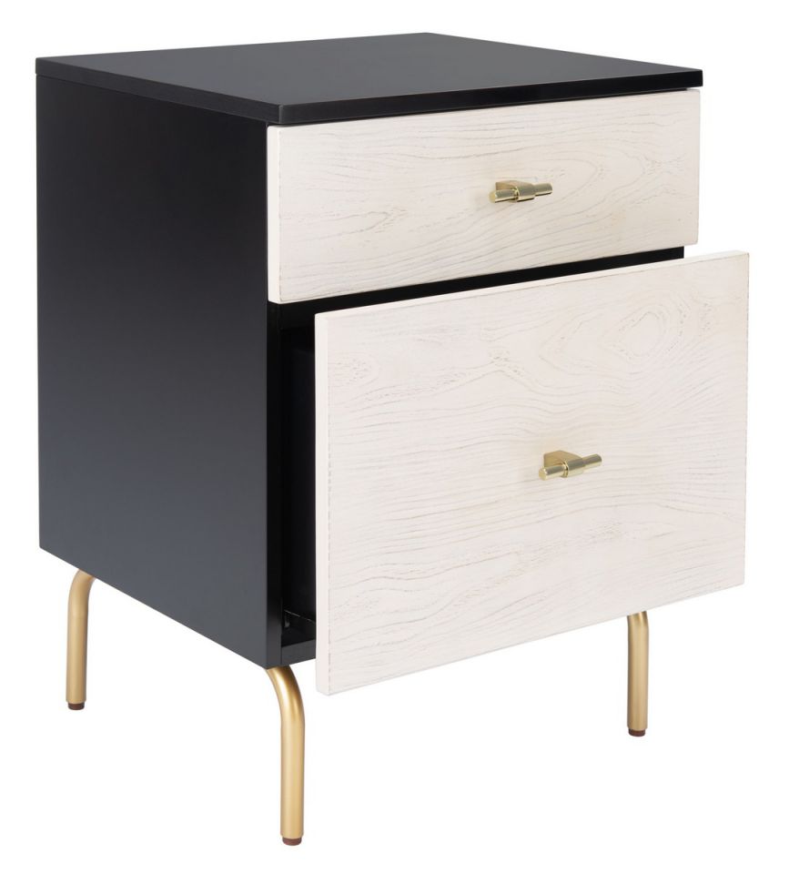 Safavieh Genevieve 2 Drawer Nightstand | Nightstands | Modishstore - 3