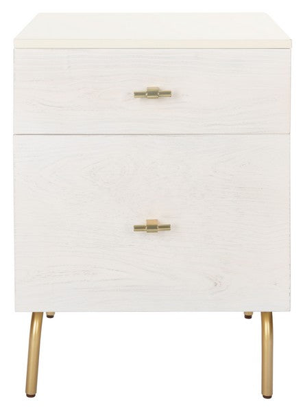 Safavieh Genevieve 2 Drawer Nightstand | Nightstands | Modishstore - 5