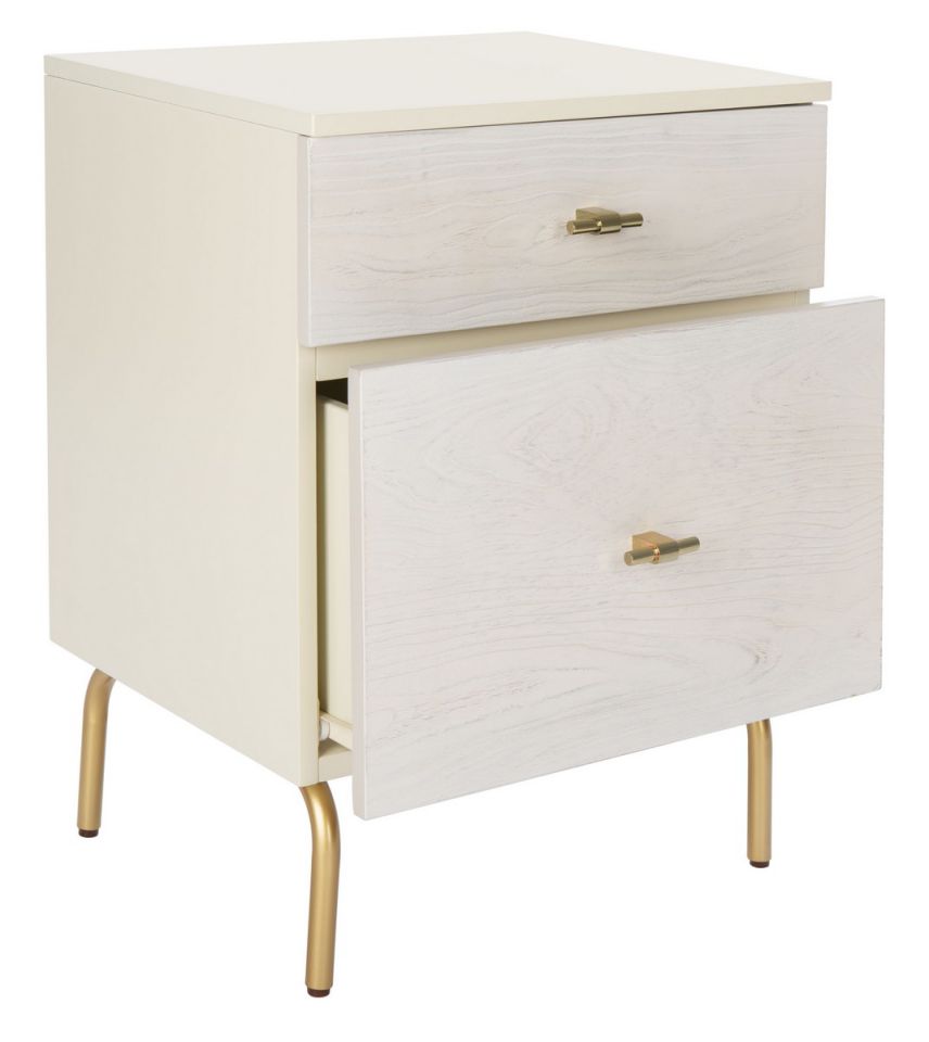 Safavieh Genevieve 2 Drawer Nightstand | Nightstands | Modishstore - 7