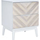 Safavieh Tay 2 Drawer Patterned Night Stand - White Washed | Nightstands | Modishstore - 2