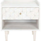 Safavieh Zinnia Nightstand - White Wash With Brass | Nightstands | Modishstore - 2