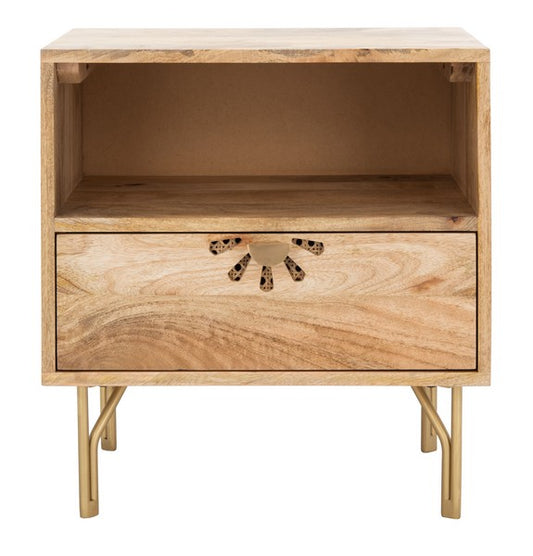 Safavieh Lily 1 Shelf 1 Drawer Nightstand | Nightstands | Modishstore - 1
