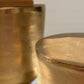 Antique Brass  Aluminium Drum Tables Set Of 2 By Kalalou | Side Tables |  Modishstore  - 2
