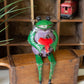 Recycled Iron Frog Shelf Sitter With Heart By Kalalou | Sculptures | Modishstore | NTM1328