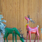 Set Of Two Recycled Metal Deer - One Each Color By Kalalou | Animals & Pets | Modishstore