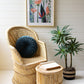 Round Bamboo Stool With Natural Rope Top By Kalalou-5