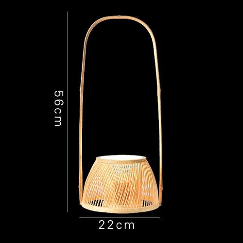 Bamboo Wicker Rattan Shade Desk Table Lamp By Artisan Living-4