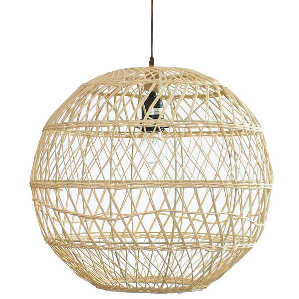 Globe Rattan Pendant Lamp by Artisan Living | ModishStore | Pendant Lamps-3