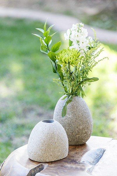 Garden Age Supply Natural Stone Bud Vases (Large Hole) - Set Of 3 | Vases | '21419 | Modishstore