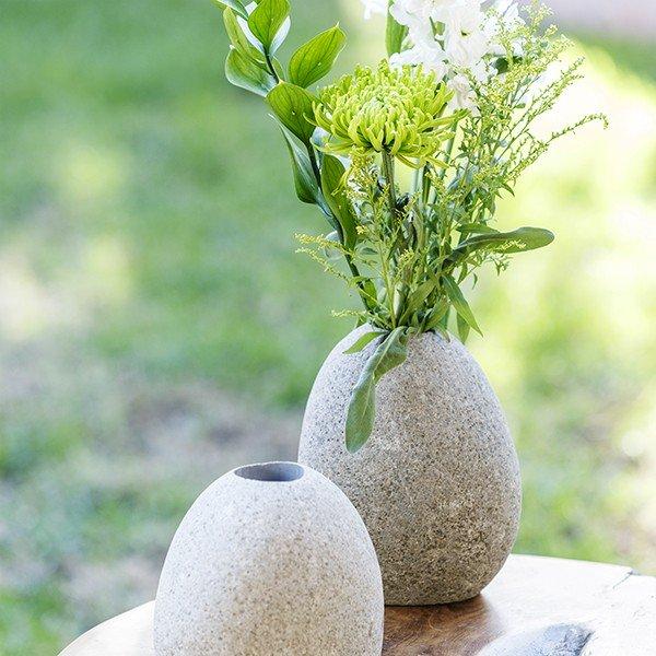 Garden Age Supply Natural Stone Bud Vases (Large Hole) - Set Of 3 | Vases | '21419 | Modishstore - 2