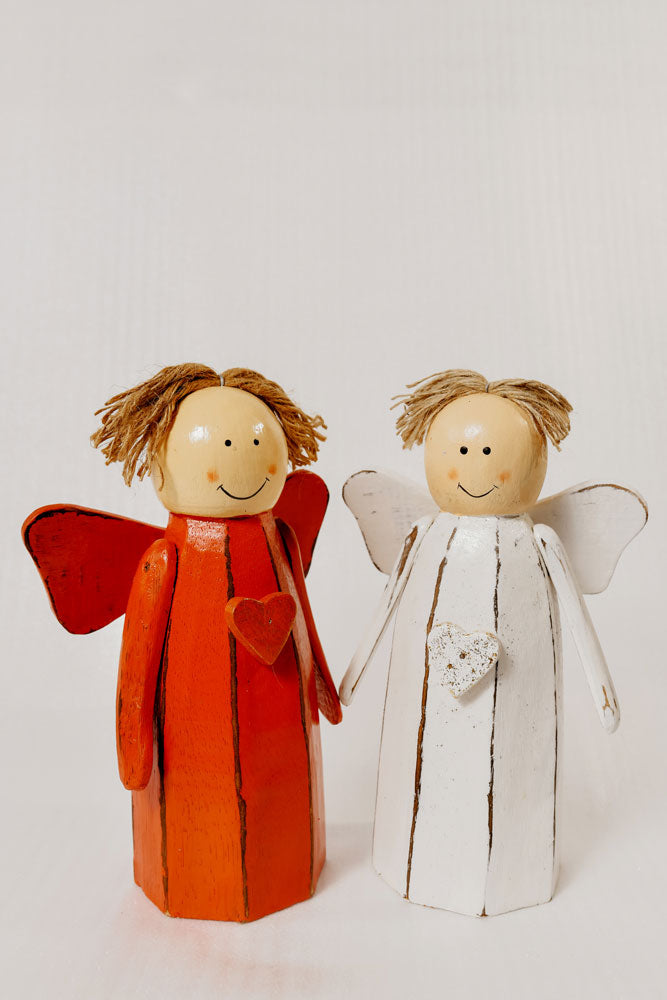 Celeste Christmas Angels -Red & White-by Artisan Living ALX105-2