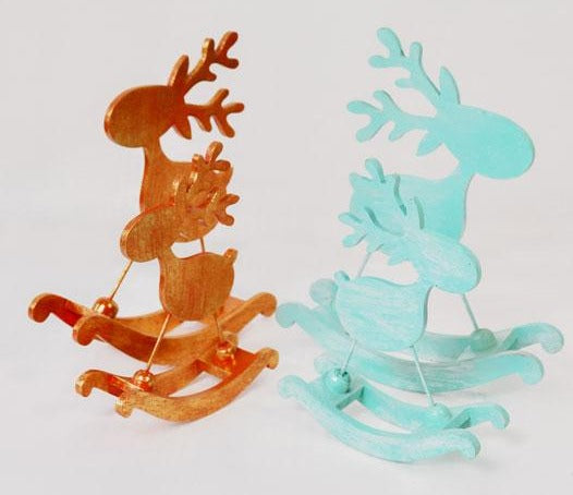 Rocking Reindeer Set of 2 by Artisan Living-ALX112-6