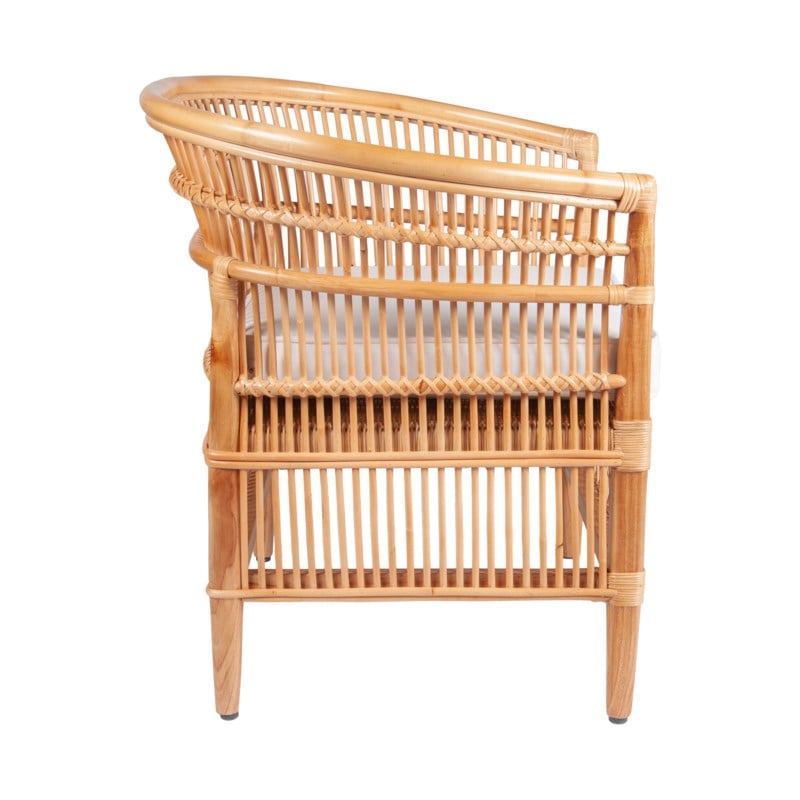 Maia Rattan/Mindi Wood Occasional Chair by Jeffan | Accent Chairs | Modishstore - 2