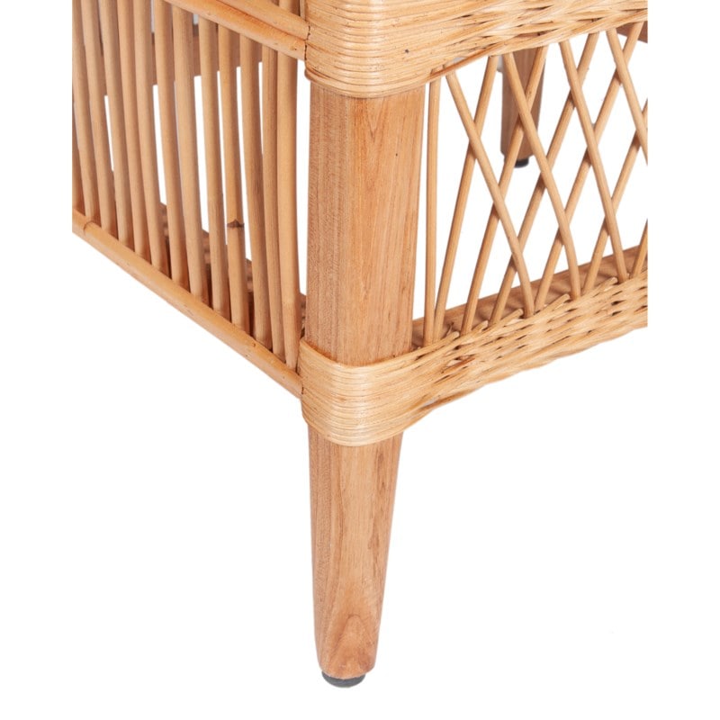 Maia Rattan/Mindi Wood Occasional Chair by Jeffan | Accent Chairs | Modishstore - 4