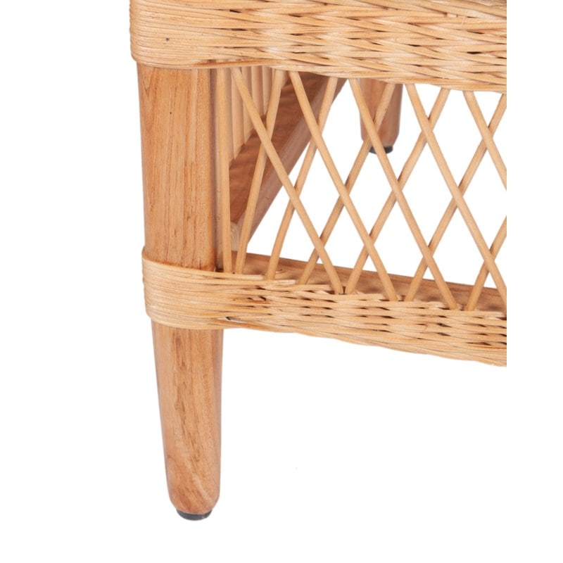 Maia Rattan/Mindi Wood Occasional Chair by Jeffan | Accent Chairs | Modishstore - 6