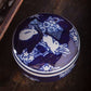 Blue and White Ceramic Box Set of 3 by Vagabond Vintage | Modishstore | Decorative Boxes-3