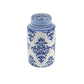 Blue & White Ceramic Jar Set of 2 by Vagabond Vintage | Modishstore | Jars & Canisters-2