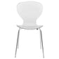 LeisureMod Modern Oyster Transparent Side Chair, Set of 2 | Side Chairs | Modishstore - 9